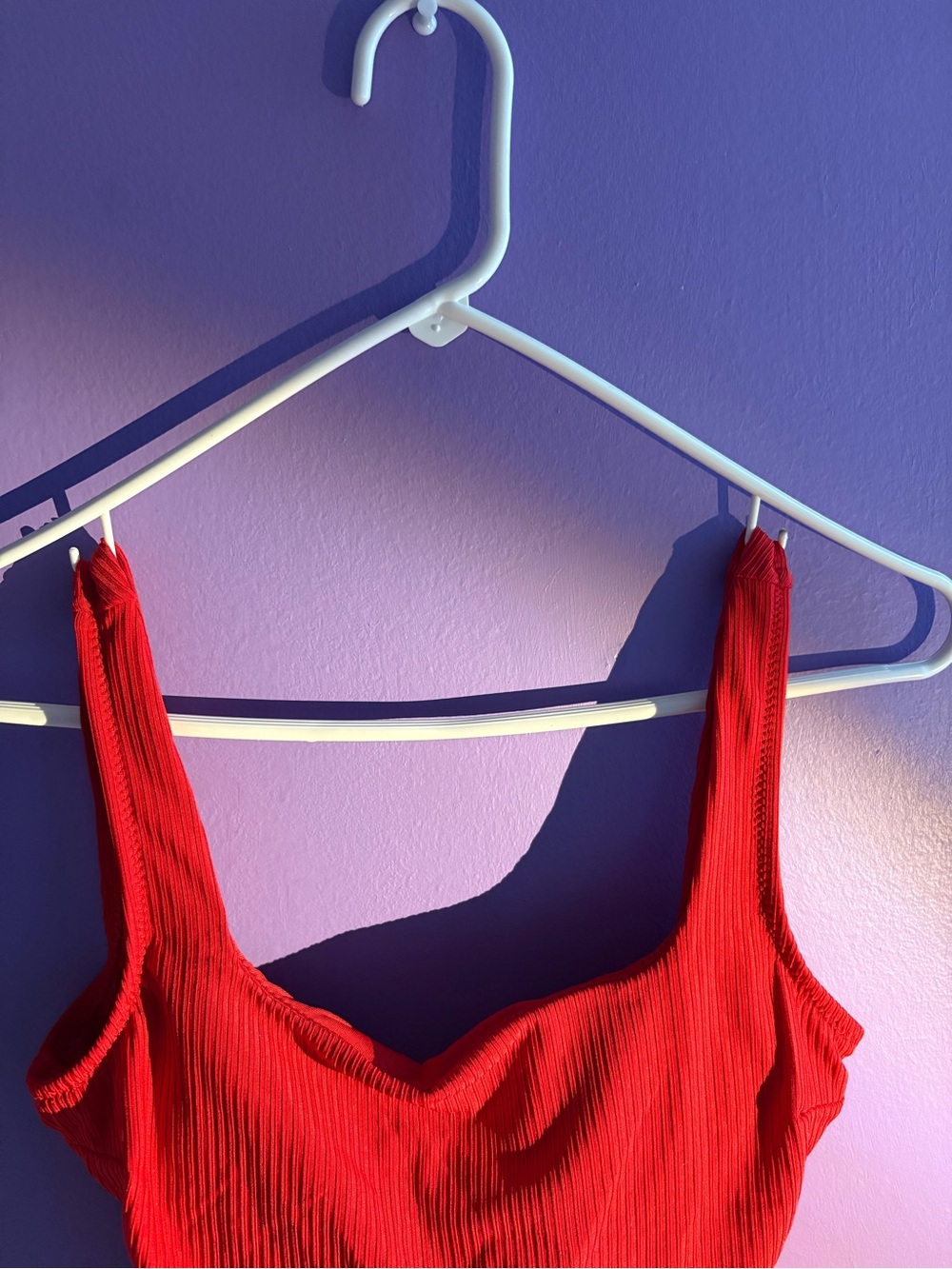 Red Back-Less One Piece SwimSuit - Picture 3 of 9